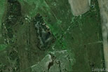 Вид местности, где располагается урочище Чепкирино Великолукского района со спутника.