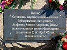 Памятный знак Великолукская Хатынь. Трасса Невель-Шимск, Великолукский район