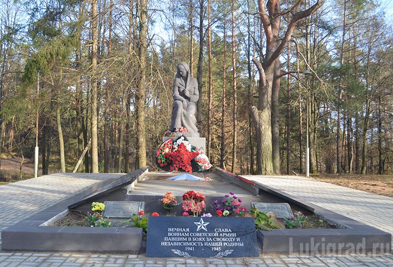 Братское захоронение в деревне Борки Великолукского района.