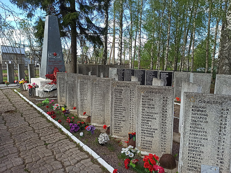 Братское захоронение в деревне Булынино Великолукского района.