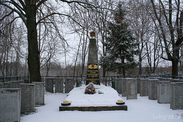 Братское захоронение в деревне Купуй Великолукского района.