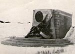 Памятник на могиле А. Матросова.1950 год.Великие Луки